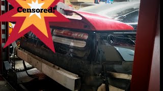 Modifying my Rare Nissan 300zx Spoiler! Drilling holes in a Tommy Kaira spoiler hurt so bad.