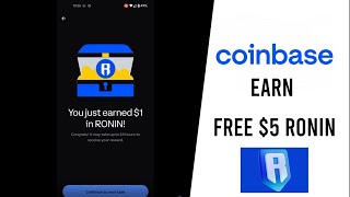 Earn Free $5 Ronin Blockchain Crypto  RONIN Coinbase Quiz Answers!