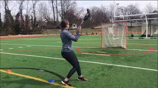 Girl lacrosse coach corner Face Dodges