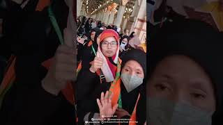 JAMAAH UMROH PUTRI GROUP 2 KEBERANGKATAN NOVEMBER 2023 MELAKSANAKAN ZIARAH RAUDHOH