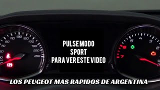 Buscando los PEUGEOT mas RAPIDOS de Argentina