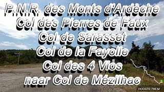 P.N.R. des Monts d'Ardèche Col des Pierres de Faux naar Col de Mézilhac Honda CRF 1000 ATAS