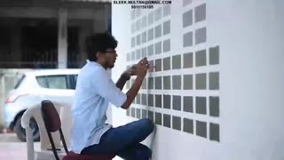 STENCILS   -   EXTERIOR RHYTHMIC BEATS BY ASIAN PAINTS ( APEX ULTIMA WALL ART )