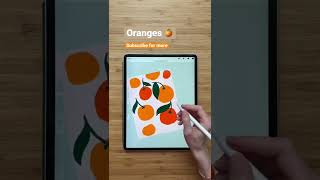 Procreate tutorial🍊 #art #create #easyart #procreate #shorts #trending #fyp #foryou #arttutorial