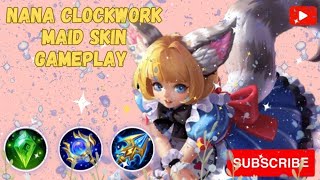 Nana Clockwork Maid Skin Gameplay ✨️ 💓 Annoyingly Cute but Deadly Nana. Ft @CYAFOLKS