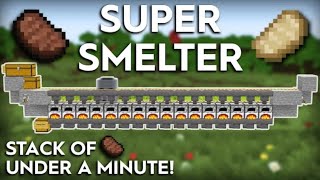 Minecraft Easiest Smelter Ever - Fully Automatic - Super Fasi 1.18/1.17/1.16/