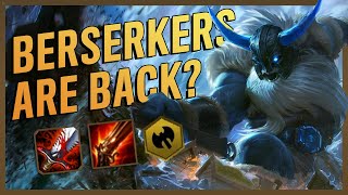 BERSERKERS ARE BACK?! CAN I MAKE THE 1HP COMEBACK? - Teamfight Tactics TFT 10.4 Ranked Strategy