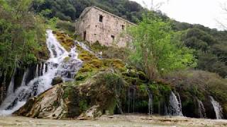 Traditional watermills of historical Greek village suli In Greece Epirus νερόμυλοι Σουλίου ήπειρος