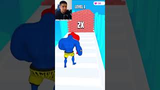 NOOB VS PRO VS HACKER EN BIG MAN RACE 3D #shorts #shortsfeed #bigmanrace3d