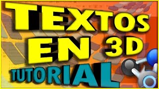 Como Hacer Textos En 3D Fácil y Rápido