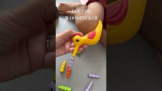 Mainan lucu latih motorik anak #learning #funny #seru #game #cute #woodpecker #toys #kidplay