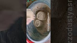 Gritty sand cement asmr crumbling water crumbling asmr satisfying #oddlysatisfying