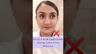 These Facial Expressions can ruin Your Cabin Crew Interview | Must Avoid #cabincrew #airhostess