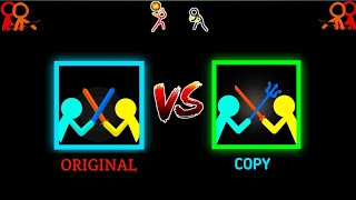 SUPREME DUELIST STICKMAN 🇻🇳 ORIGINAL VS COPY 👿 🇧🇷 #stickman #shorts #animation @alanbecker