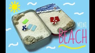 How to make mini ( Miniature )  Beach in a tin DIY Tutorial