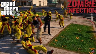 GTA 5 - Fight Nuke Town Zombies | Zombie Infection Mod | GTA 5 MODS