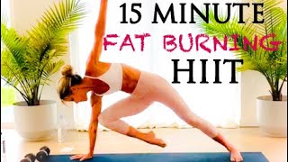 15 MIN ~ FAT BURNING HIIT WORKOUT | #NOGYMWORKOUT