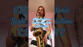 C Major Pentatonic Scale Blues Variation #saxophone #blues #jazz #scale #shorts