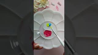 🖌️🎨 Painting TIKTOK Logo with Acrylics on canvas DIY #painting #craft #art #satisfying #tiktok #diy