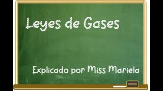 Leyes de gases