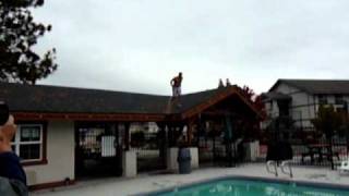 Leavenworth WA. Jumping off the hotel roof