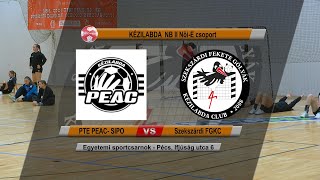 PTE PEAC- SIPO - Szekszárdi FGKC    KÉZILABDA  NB II Női - NB II Női-E csoport