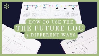 3 Different Ways To Use The Future Log in a Bullet Journal!  |  Stranger Things Theme