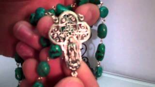 Our Lady of Guadalupe Rosary ~ Turquoise Sterling ~ Hand Made