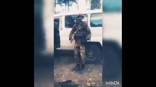 PNG Soldiers taking a breather after a long day