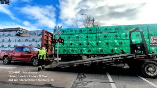 20240102 Car v train, 3rd & Market Street, Sunbury, Pa