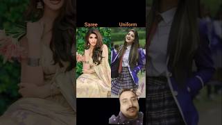 South actress saree vs school dress #viral​ #Tamanna​ #shorts​