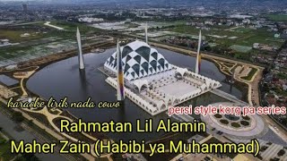 RAHMATAN LIL"alami-maher zain karaoke lirik persi style korg series nada lekaki @//Reyvans music