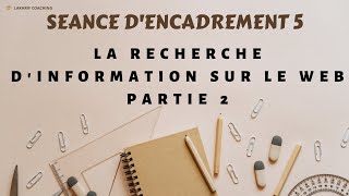 Le PFE: Séance d'encadrement 5