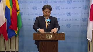 Japan on the rule of law among nations - Security Council Media Stakeout