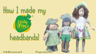 St Patty's Day Dolly Headbands #dollsrescued