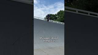 Dropping in on a vert ramp