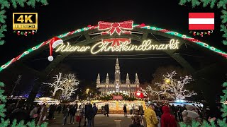 VIENNA CHRISTMAS MARKETS - 4 Markets, Day and Night Visit - December 2023 (4K)