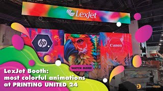 Colorful LED Video Walls at Printing United 24