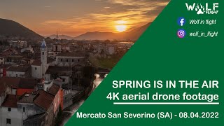 Mercato S. Severino - Spring is in the air - 4K aerial drone footage