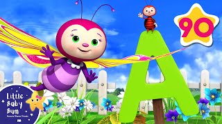 ABC Butterfly Song | Nursery Rhymes and Kids Songs | Little Baby Bum | Animal for Kids