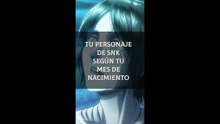 ¿Qué personaje de Shingeki Eres?