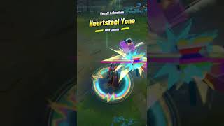 Heartsteel Yone Ruby Chroma | Recall Animation #leagueoflegends #yone #heartsteel #ruby