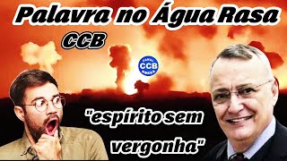 #ccbpalavra  CONGREGAÇÃO Água Rasa ancião Cláudio Codonho Jô cap 2 dom, 29/10/23 #ccb