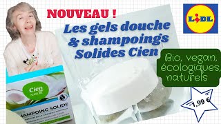 Shampoing solide Bio Vegan & gel double Bio Vegan Nouveautés Lidl Cien