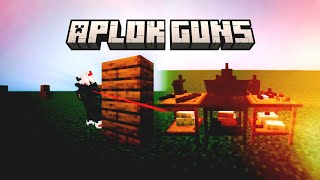 Minecraft bedrock addon:Gameplay Aplok Guns 1.1.2...