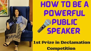 How To Win A Speech /Declamation Competition #publicspeaking #speech #speakingskills #communication