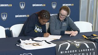 Leah Tate signs up to play for Windsor Lancers