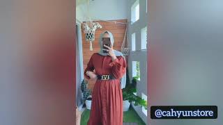 Koleksi Gamis Cantik Syari Bahan Import