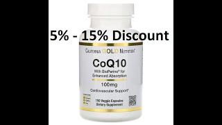 Discount - California Gold Nutrition, CoQ10 USP with Bioperine, 100 mg, 150 Veggie Capsules Review