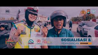 Millennial Road Safety Festival SOSIALISASI dan bagi stiker POLDA SULBAR